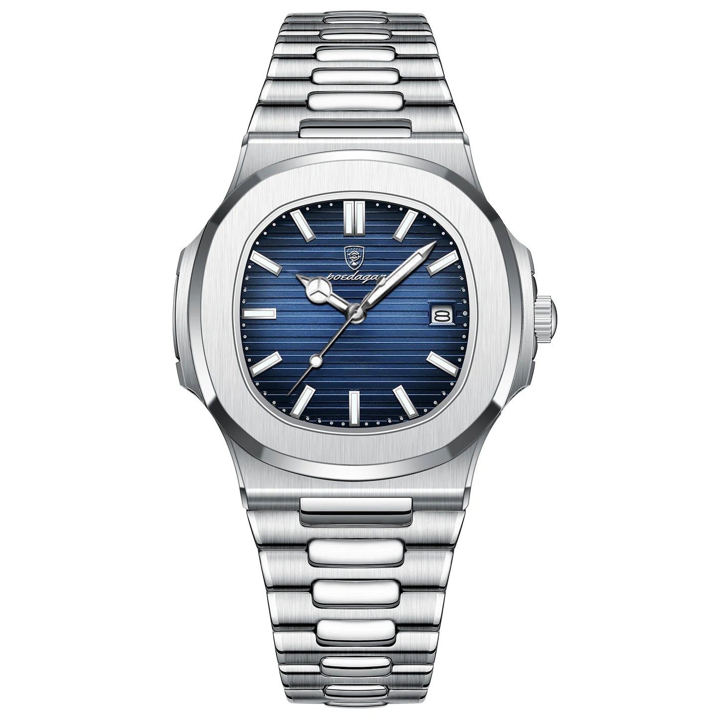 Top Luxury Brand Man Watch Sports Waterproof Luminous Date Men Wristwatch Square Dial Quartz Men'S Watches High Quality