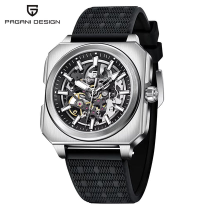 2024 New  Skeleton Men Mechanical Watch Luxury Sapphire Glass Automatic Watch 50M Luminous Waterproof Watch for Men