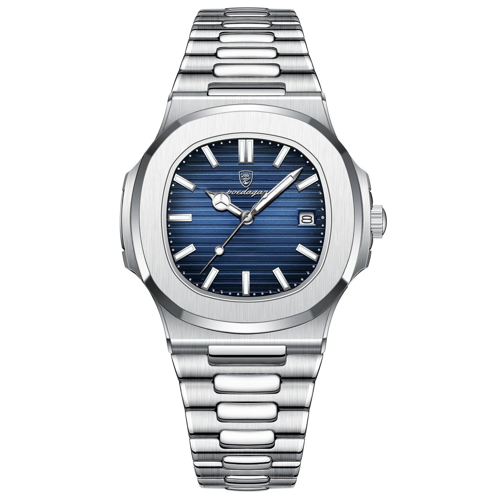 Top Luxury Brand Man Watch Sports Waterproof Luminous Date Men Wristwatch Square Dial Quartz Men'S Watches High Quality