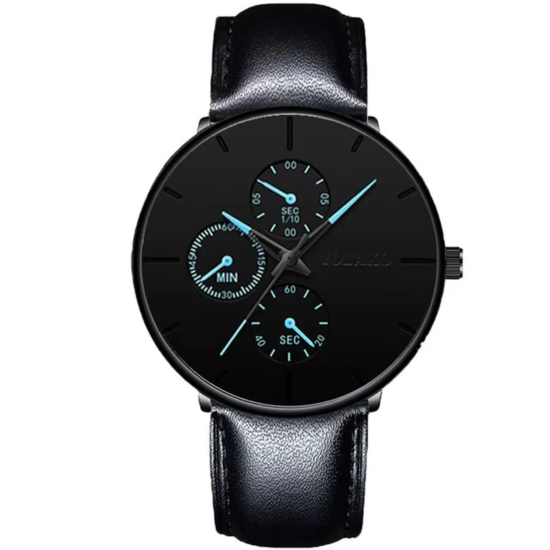2025 Mens Luxury Watches for Men Business Casual Ultra Thin Clock Male Stainless Steel Mesh Belt Quartz Watch Relogio Masculino
