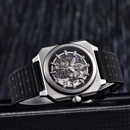 2024 New  Skeleton Men Mechanical Watch Luxury Sapphire Glass Automatic Watch 50M Luminous Waterproof Watch for Men