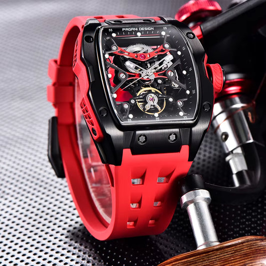 New 42MM Skeleton Dial Men'S Mechanical Watch Luxury Brand Sapphire Glass Automatic Watch 50M Waterproof Watch Men