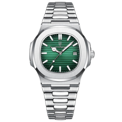 Top Luxury Brand Man Watch Sports Waterproof Luminous Date Men Wristwatch Square Dial Quartz Men'S Watches High Quality