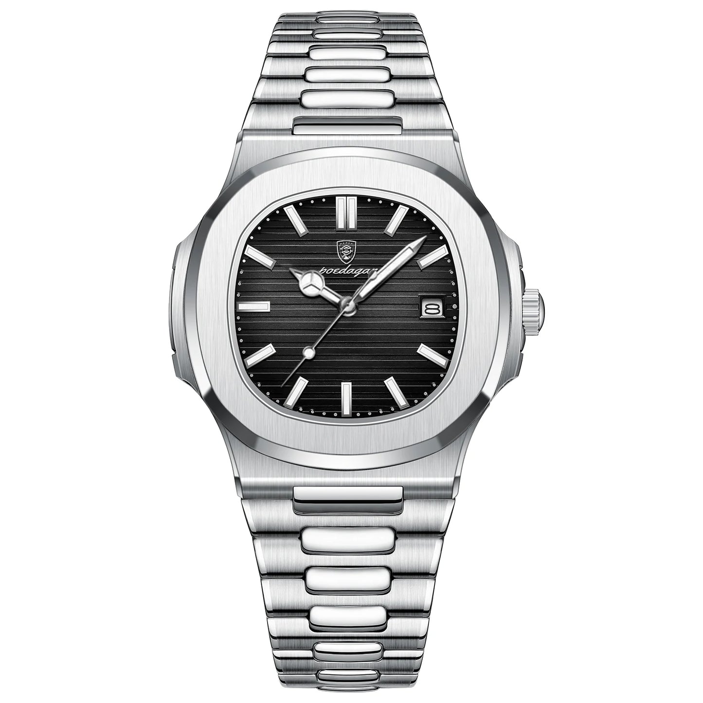 Top Luxury Brand Man Watch Sports Waterproof Luminous Date Men Wristwatch Square Dial Quartz Men'S Watches High Quality