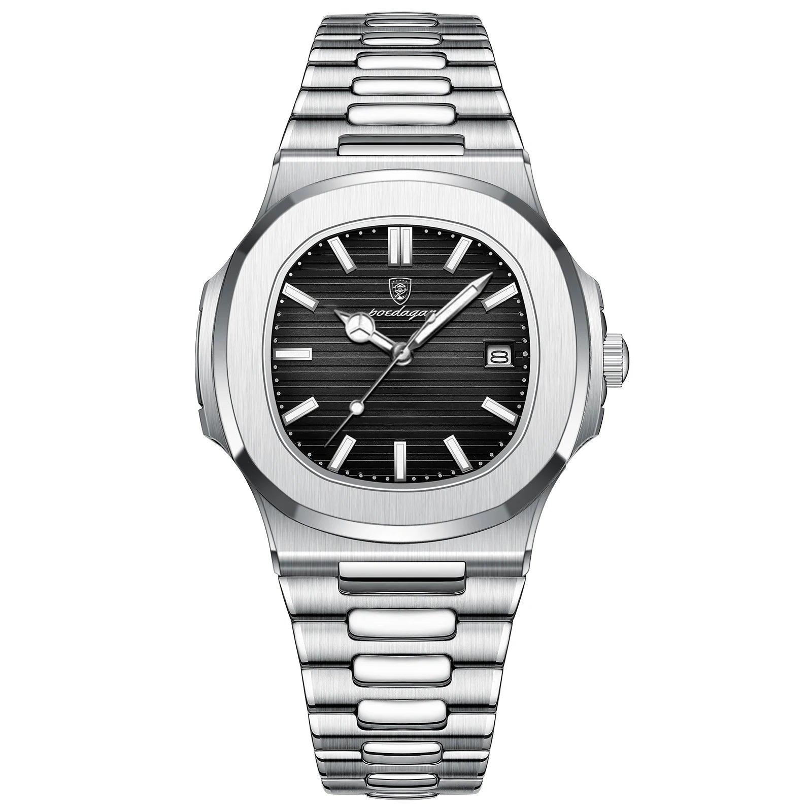 Top Luxury Brand Man Watch Sports Waterproof Luminous Date Men Wristwatch Square Dial Quartz Men'S Watches High Quality