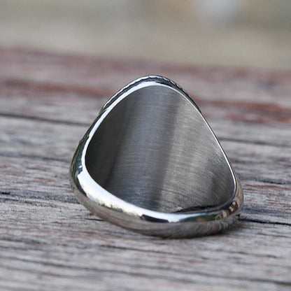 Vintage Nautical Lighthouse Viking Ring Men 316L Stainless Steel Nautical Amulet Signet Ring Nordic Peace Amulet Jewelry Gift