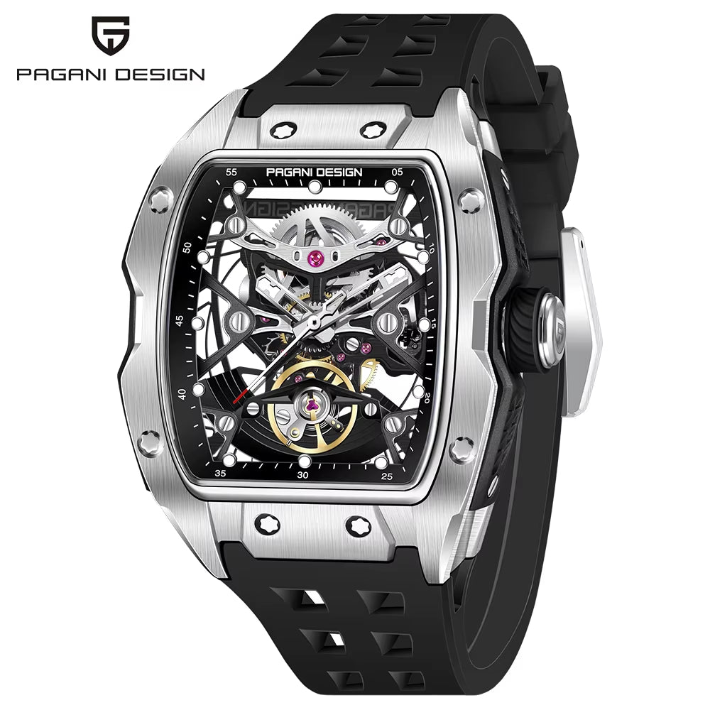 New 42MM Skeleton Dial Men'S Mechanical Watch Luxury Brand Sapphire Glass Automatic Watch 50M Waterproof Watch Men