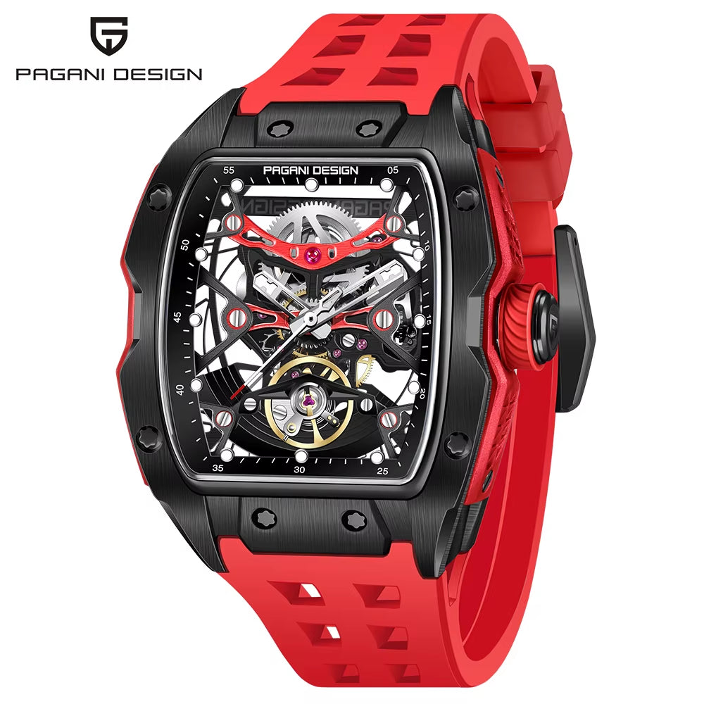 New 42MM Skeleton Dial Men'S Mechanical Watch Luxury Brand Sapphire Glass Automatic Watch 50M Waterproof Watch Men